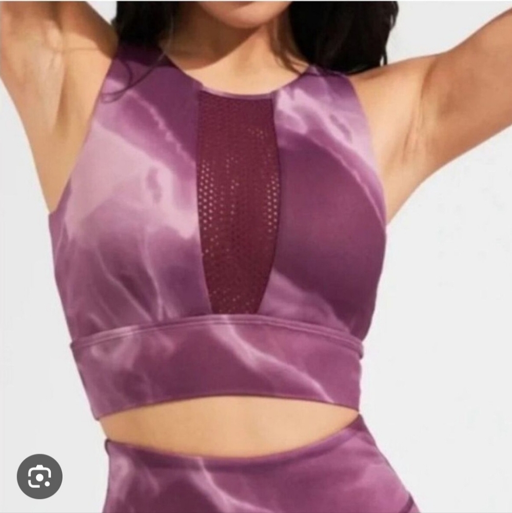 Buffbunny Impact Sports Bra - Purple Quartz Print, Size XL, EUC (no pads)